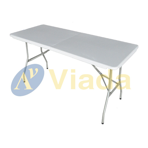 mesa plegable regulable en altura rectangular grande